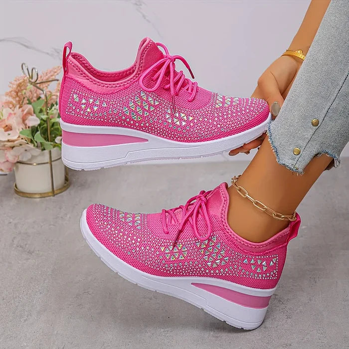 Giselle™ – Orthopädische Sneaker mit funkelnden Strasssteinen