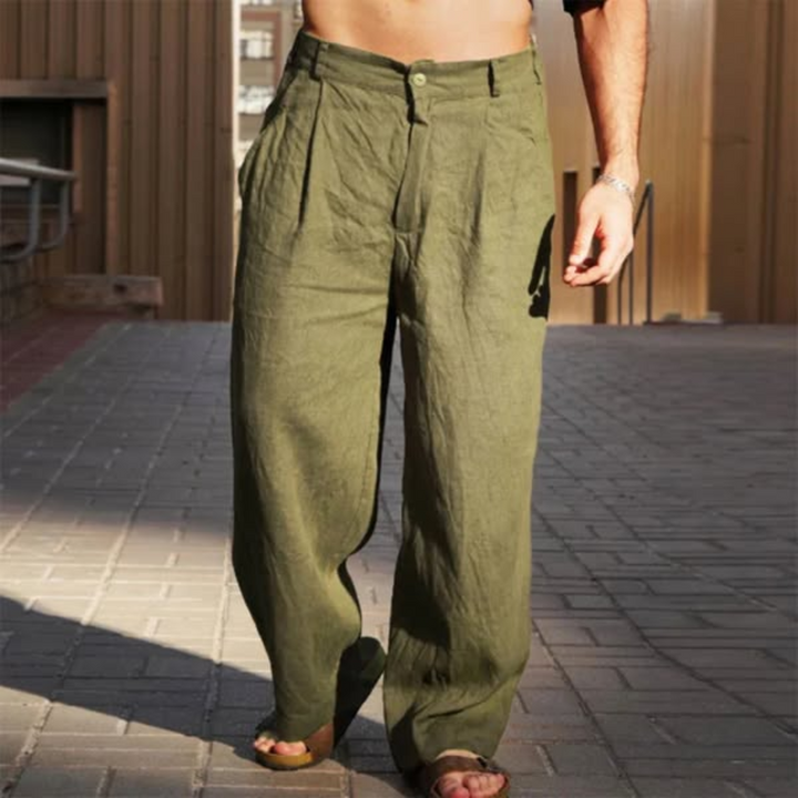 DARIO™ - Weite Leinenhosen