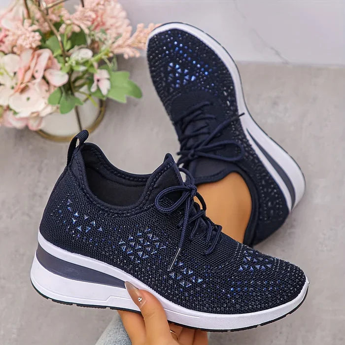 Giselle™ – Orthopädische Sneaker mit funkelnden Strasssteinen