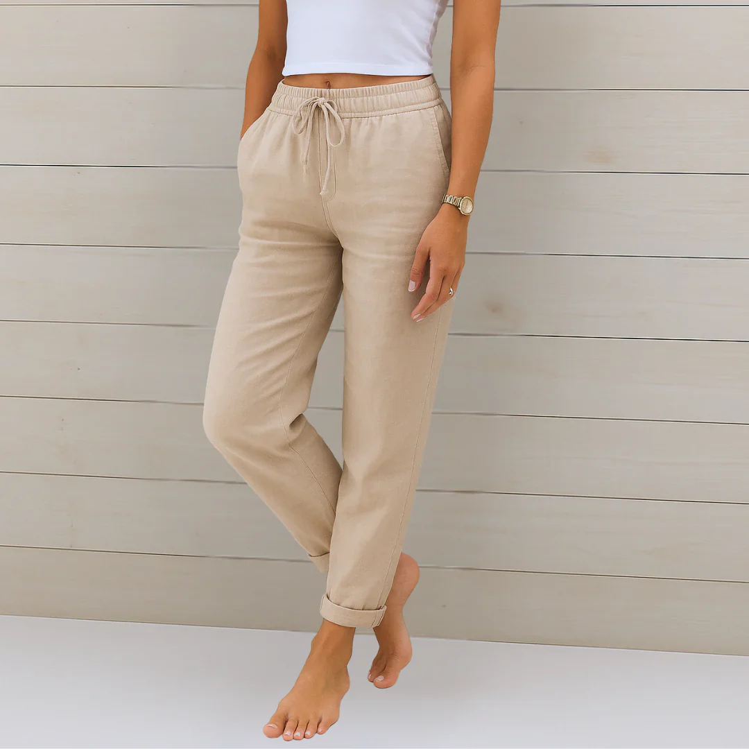 Francesca™ - Leinen-Stretchhose für stilvollen Komfort