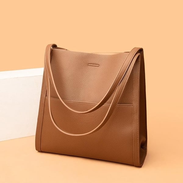 Denise™ - Schlichte Leder-Schultertasche in uni Farbe