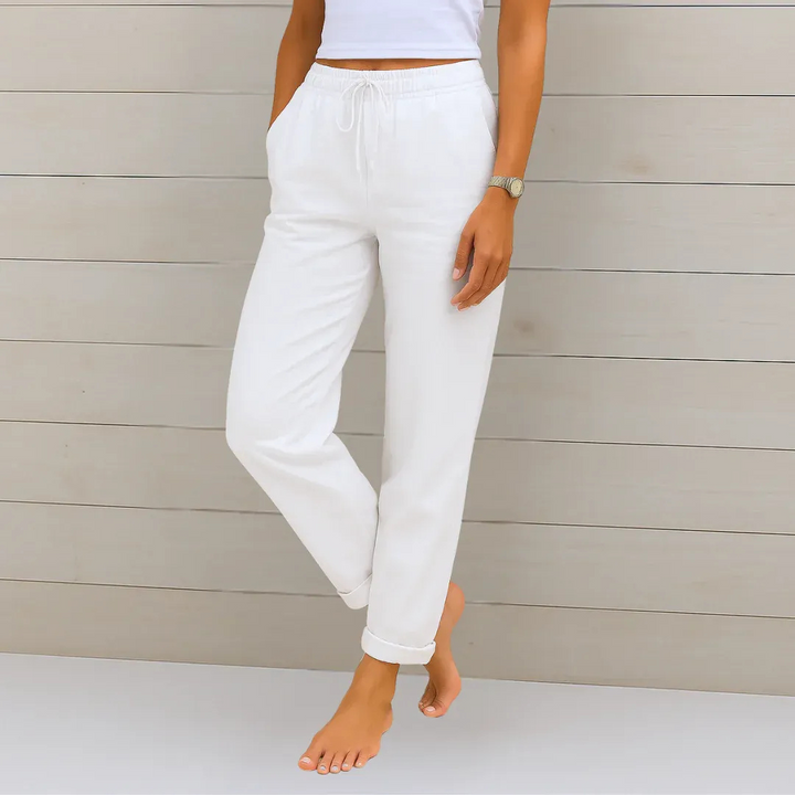 Francesca™ - Leinen-Stretchhose für stilvollen Komfort