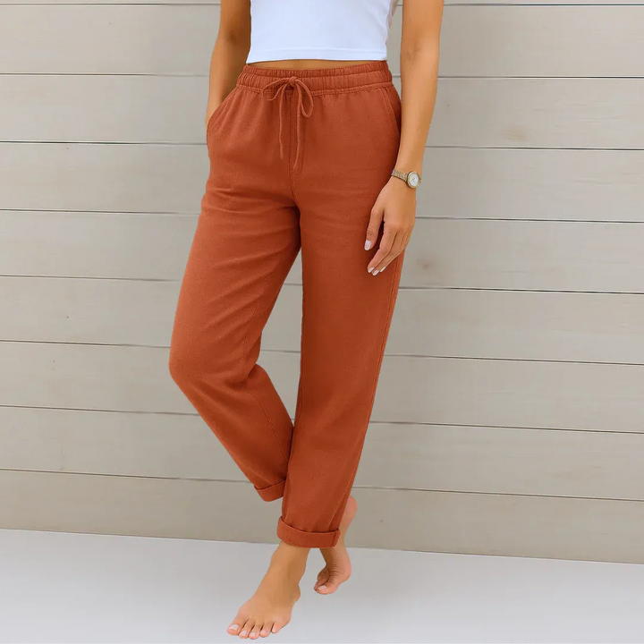 Francesca™ - Leinen-Stretchhose für stilvollen Komfort