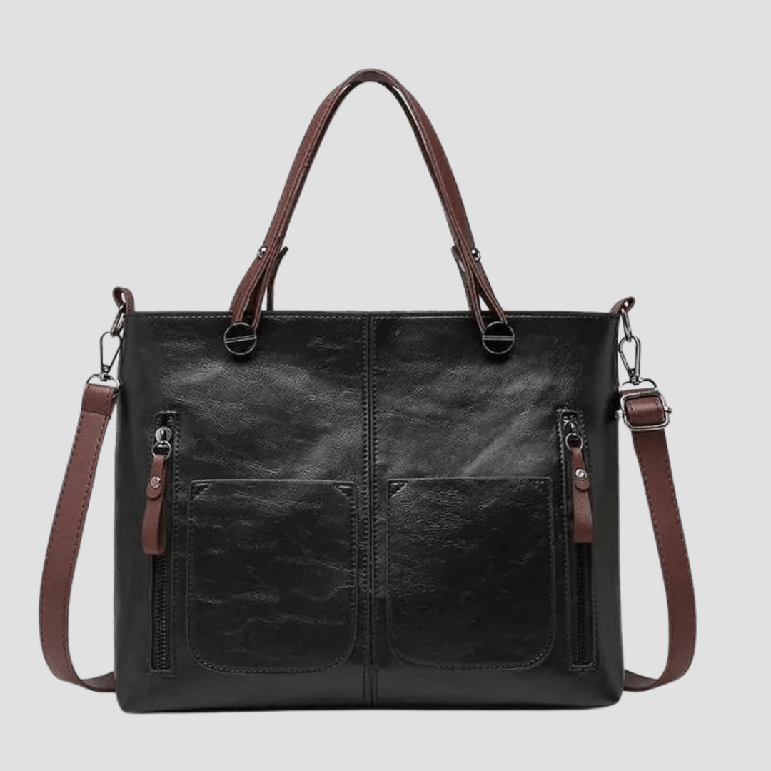 Jennifer™ - Elegante Vintage-Ledertasche für die Schulter
