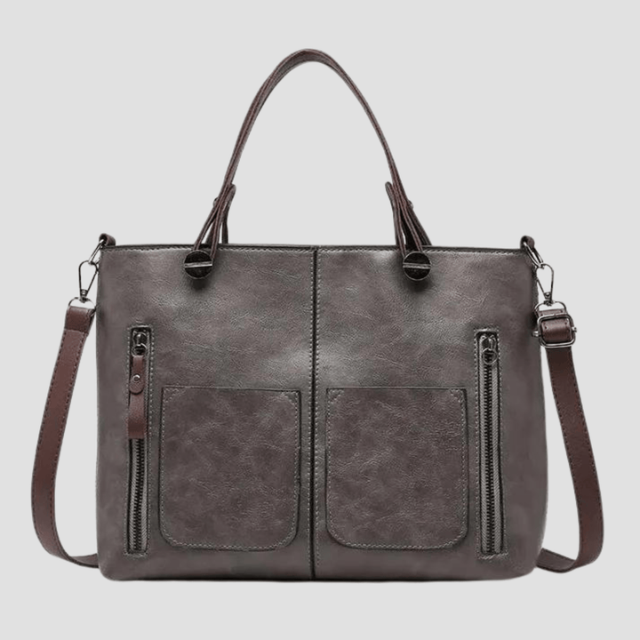 Jennifer™ - Elegante Vintage-Ledertasche für die Schulter
