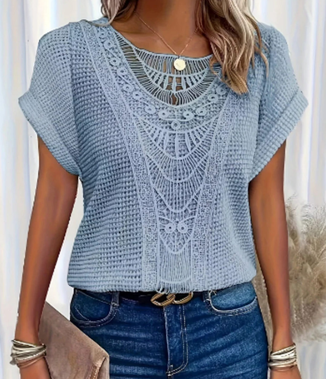 Karin™ - Stilvolle Ibiza-inspirierte elegante Bluse