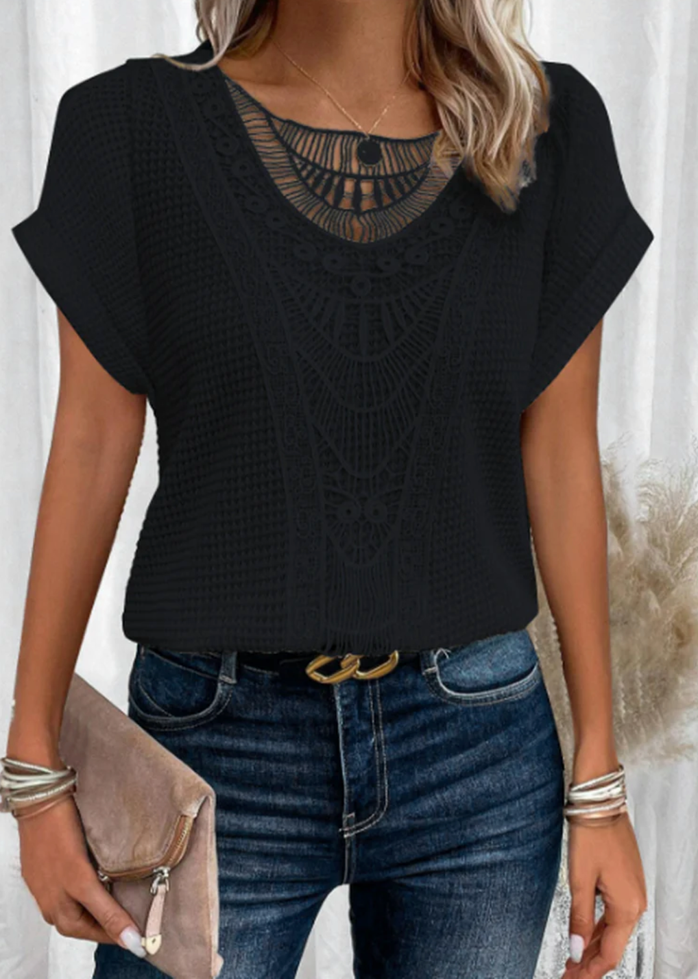 Karin™ - Stilvolle Ibiza-inspirierte elegante Bluse