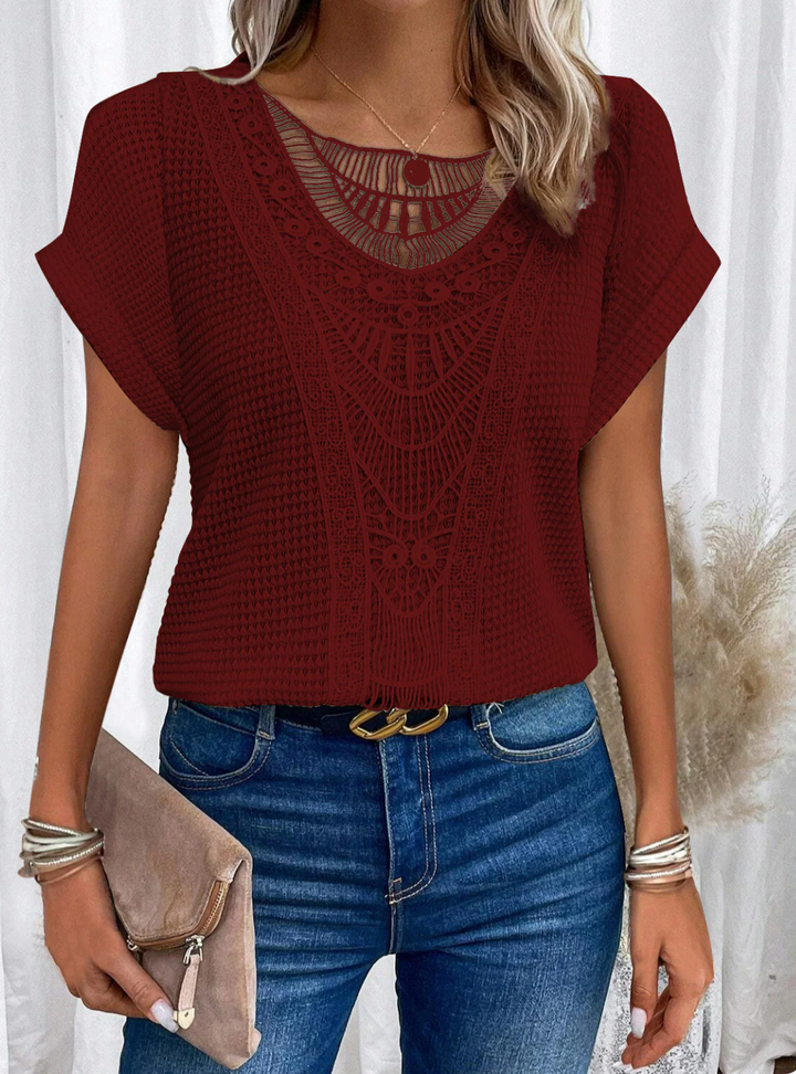 Karin™ - Stilvolle Ibiza-inspirierte elegante Bluse