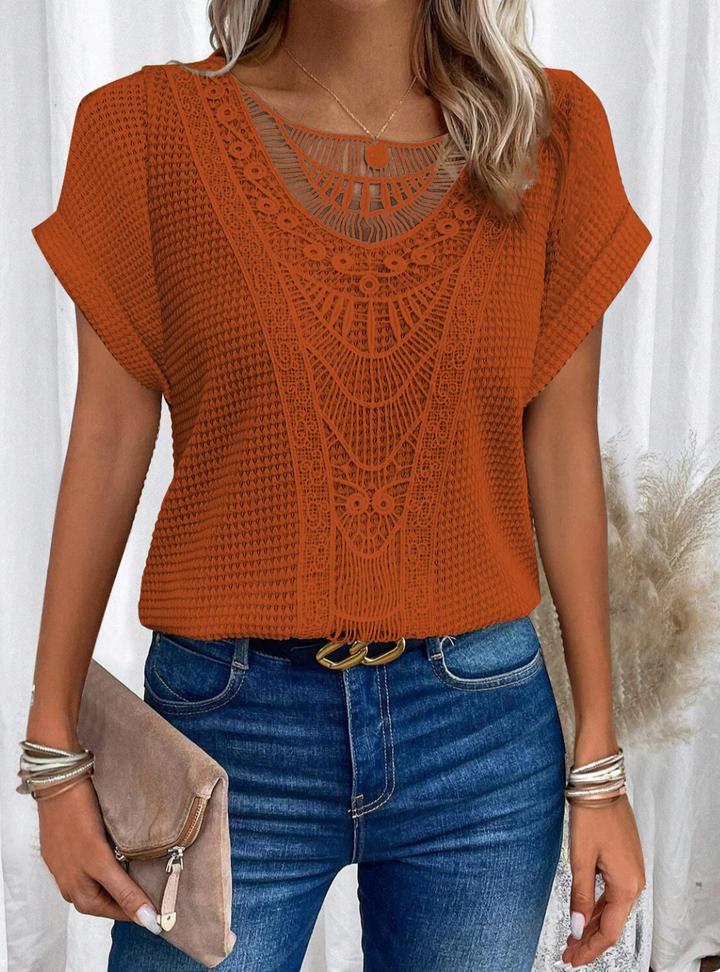 Karin™ - Stilvolle Ibiza-inspirierte elegante Bluse