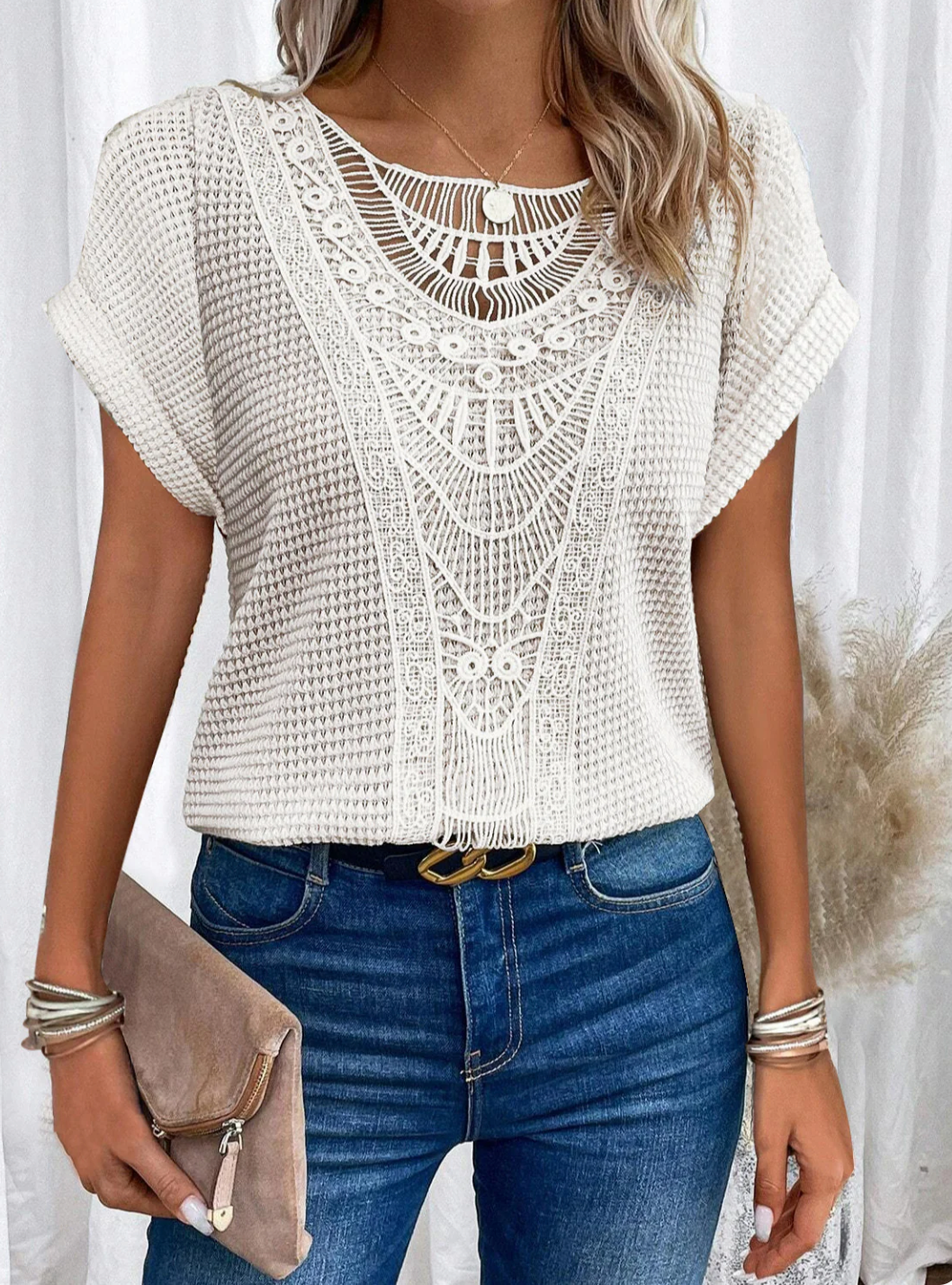 Karin™ - Stilvolle Ibiza-inspirierte elegante Bluse