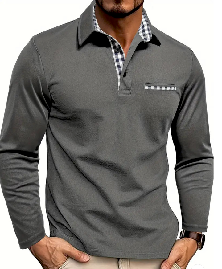 Jason™ - Polo-Langarmshirt