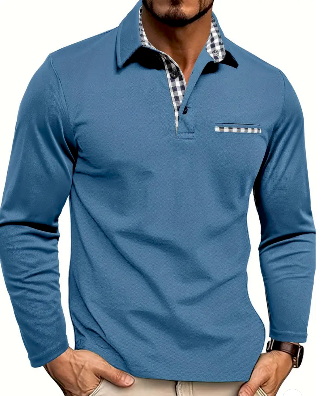Jason™ - Polo-Langarmshirt
