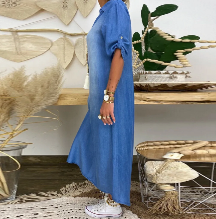 Lea™ – Langkleid im Jeans-Look