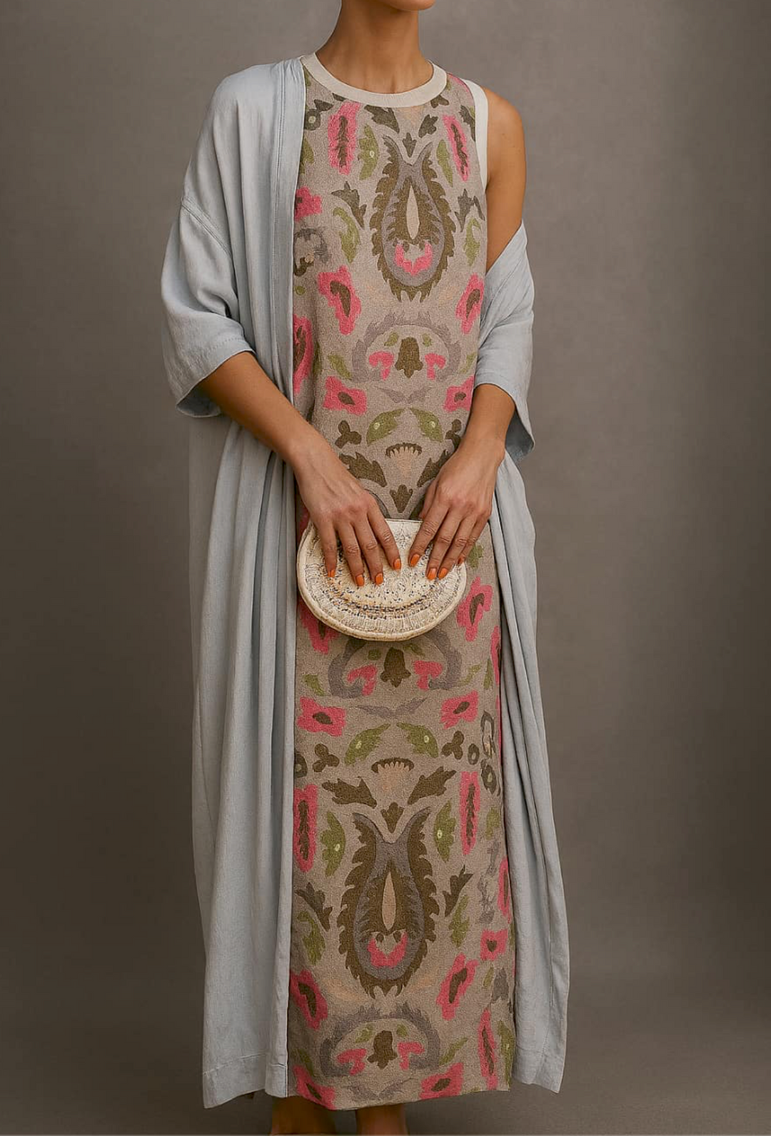 Raffaella™ – Elegantes langes Kleid mit passender Stola