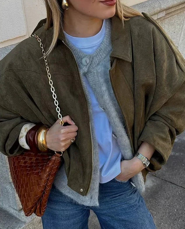 Anneliese™ - Die Trendige Bomberjacke