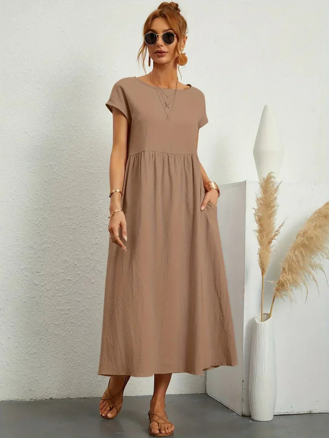 Anja™ - Elegantes, gemütliches Kleid mit praktischen Taschen