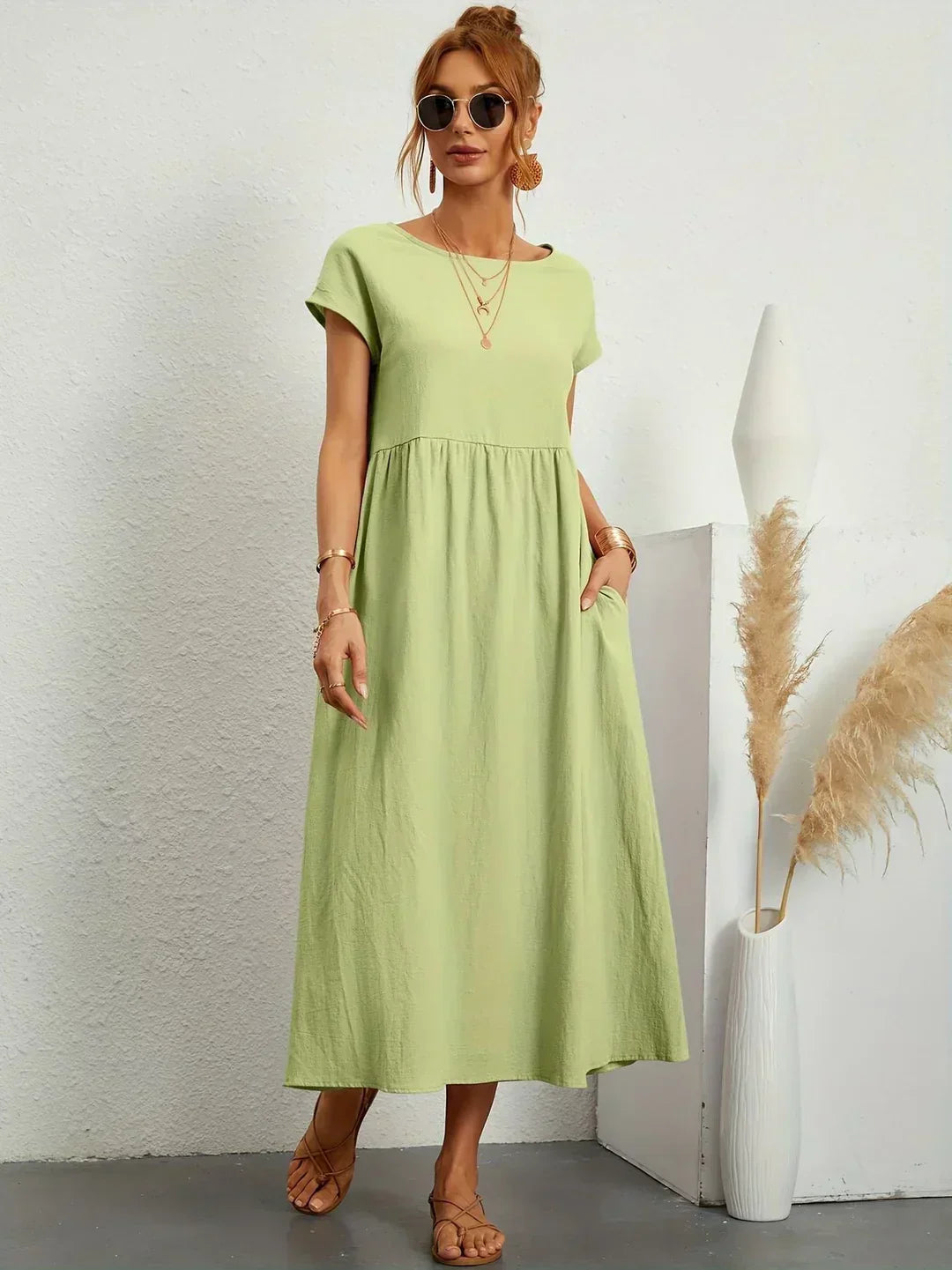 Anja™ - Elegantes, gemütliches Kleid mit praktischen Taschen