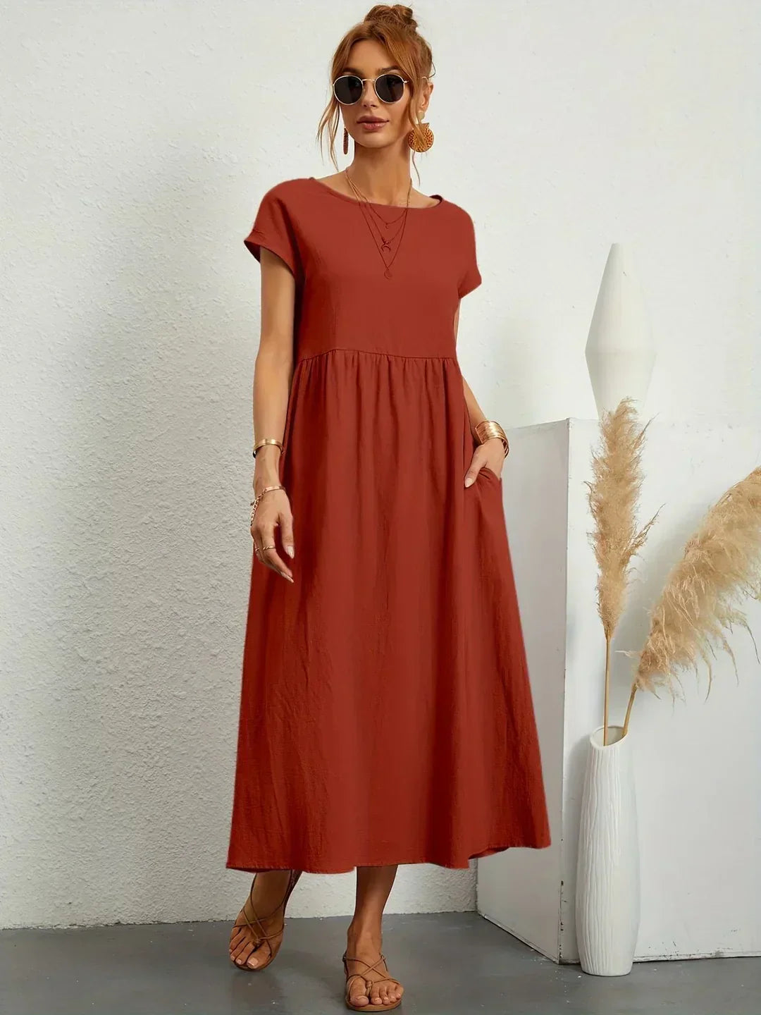 Anja™ - Elegantes, gemütliches Kleid mit praktischen Taschen