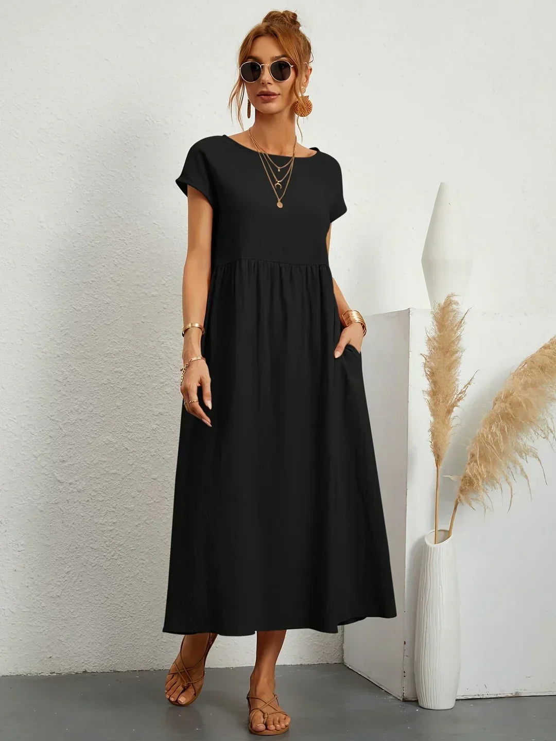 Anja™ - Elegantes, gemütliches Kleid mit praktischen Taschen