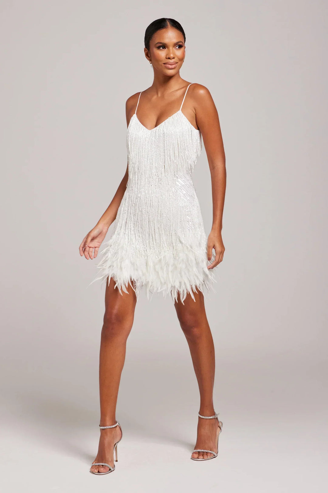 Brielle™ – Elegantes Feder-Mini-Kleid