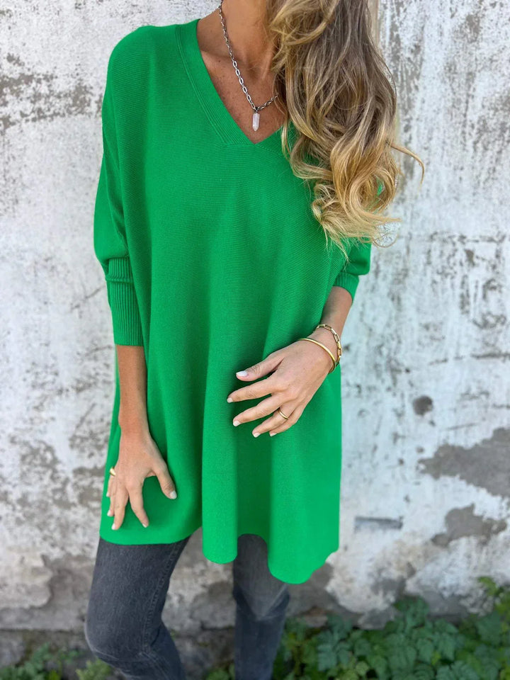 Carmen™ - Luxuriöser oversized V-Ausschnitt Pullover