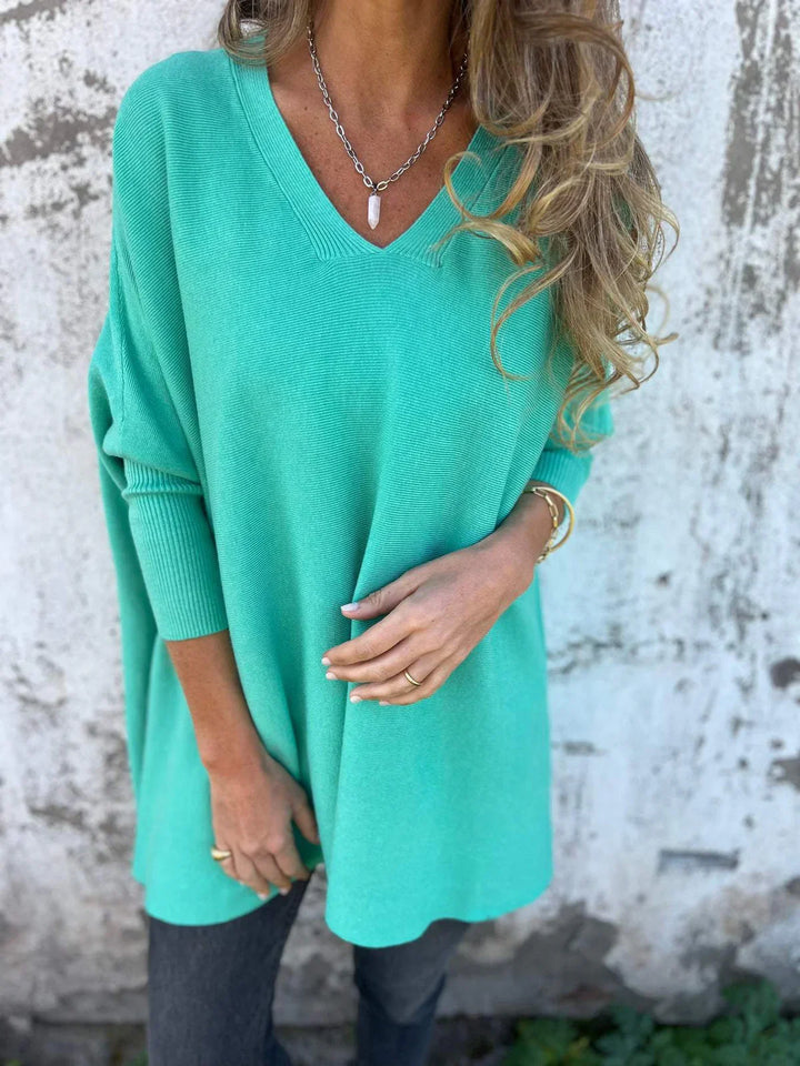 Carmen™ - Luxuriöser oversized V-Ausschnitt Pullover