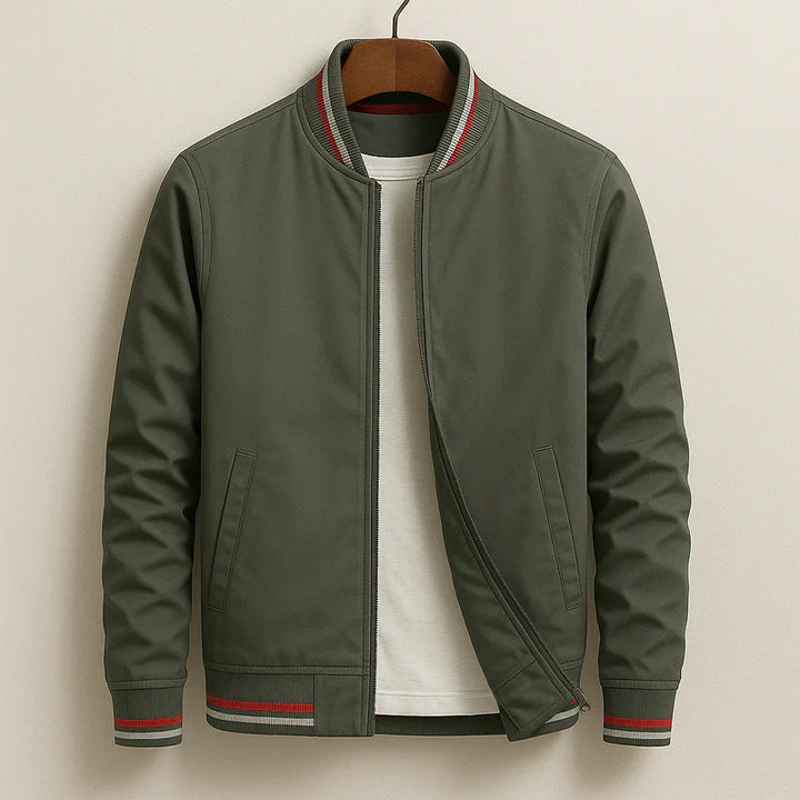 Chad™ - Stilvolle gestreifte Bomberjacke