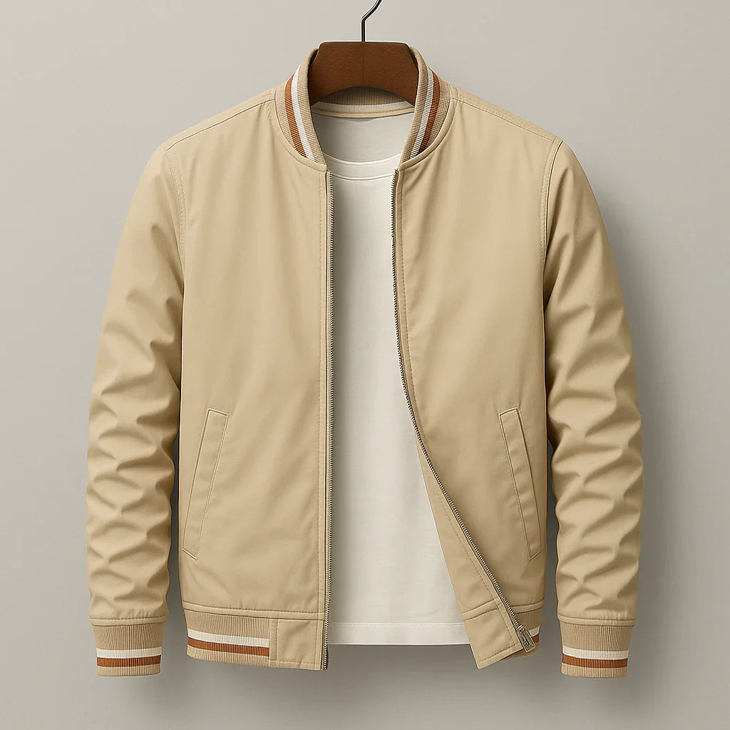 Chad™ - Stilvolle gestreifte Bomberjacke