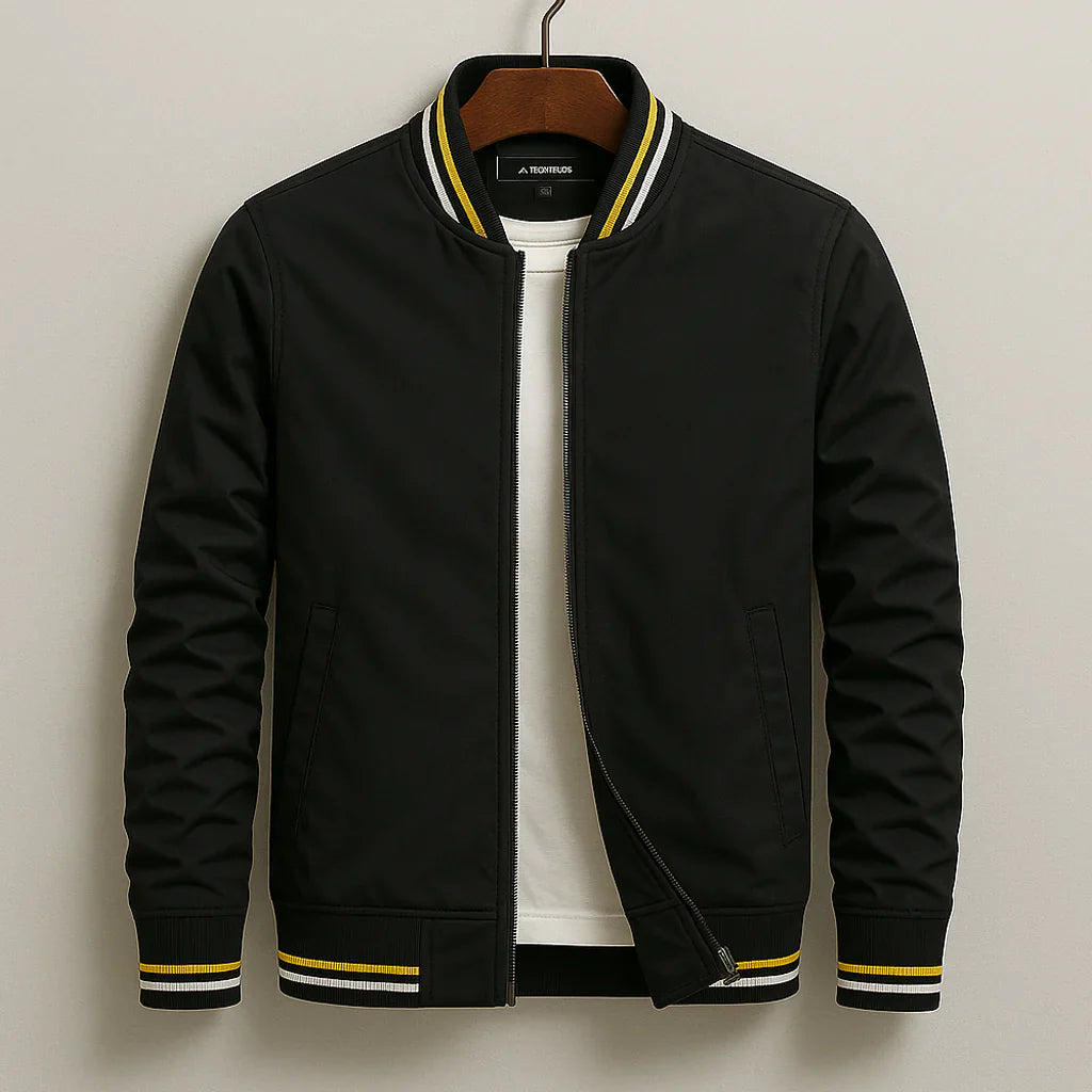 Chad™ - Stilvolle gestreifte Bomberjacke