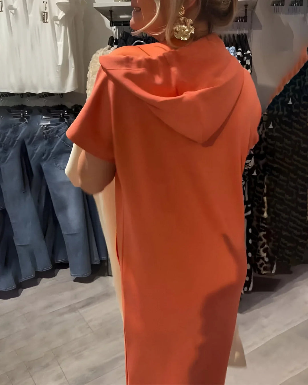 Saskia™ - Lässiges Hoodie-Kleid