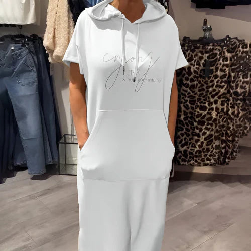 Saskia™ - Lässiges Hoodie-Kleid