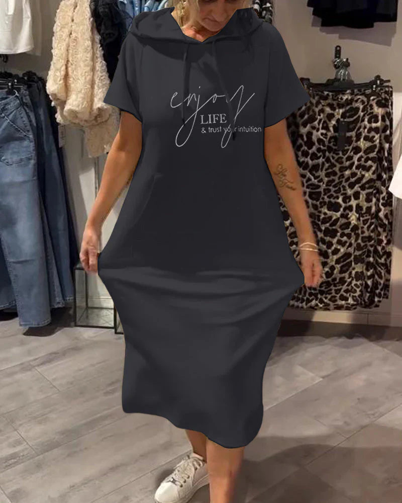 Saskia™ - Lässiges Hoodie-Kleid