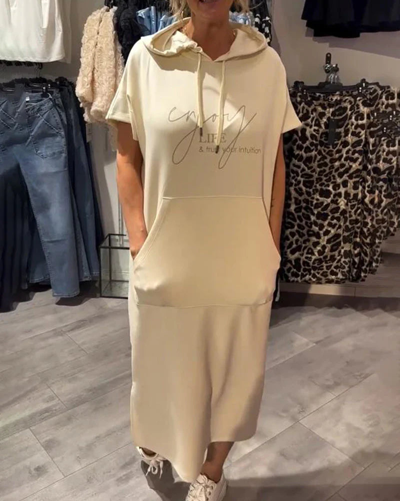 Saskia™ - Lässiges Hoodie-Kleid