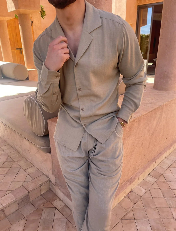 Finn™ - Elegantes Leinen-Set für stilvollen Komfort