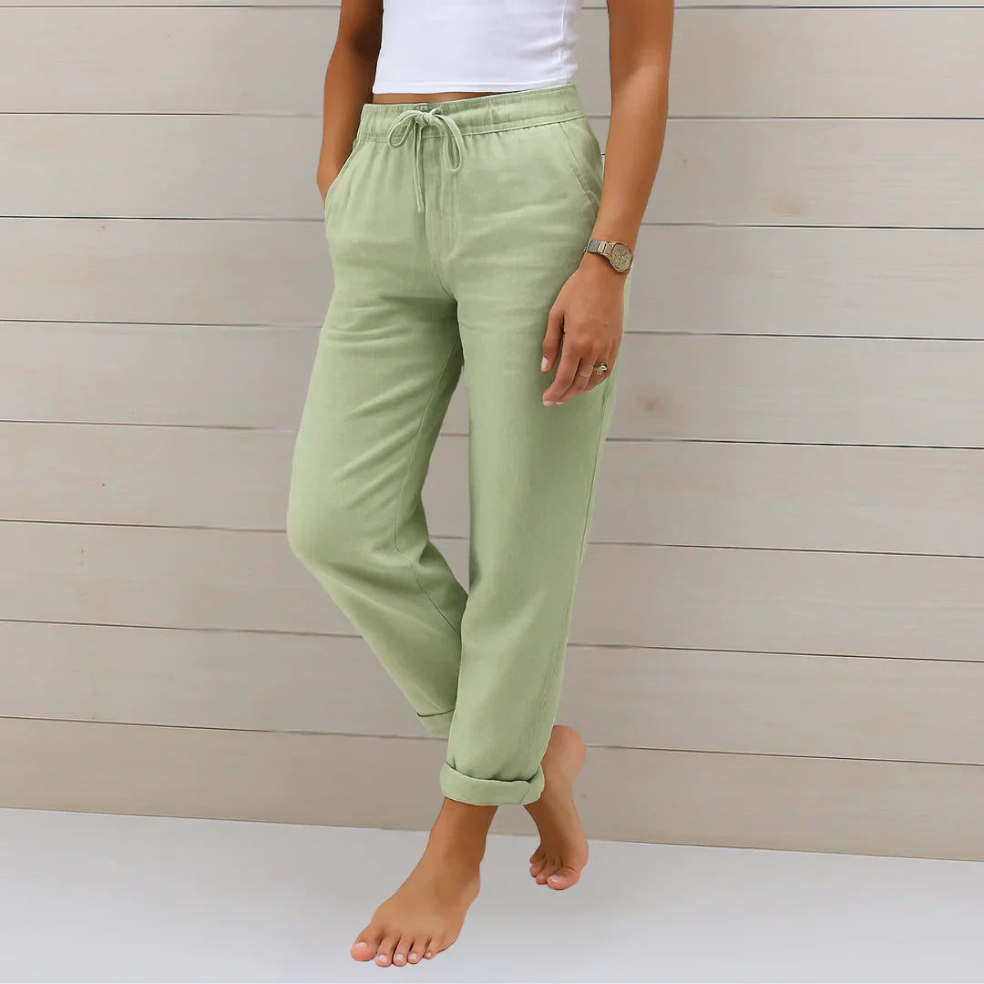 Francesca™ - Leinen-Stretchhose für stilvollen Komfort