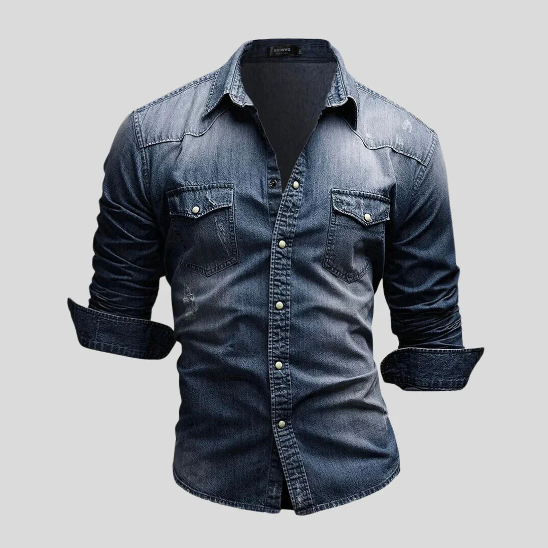 Lex™ - Trendiges modernes Jeanshemd