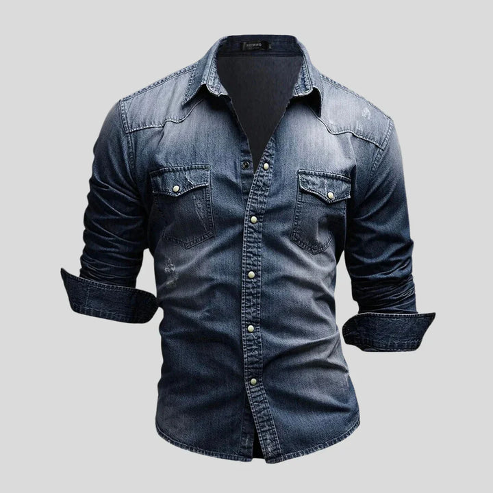Lex™ - Trendiges modernes Jeanshemd