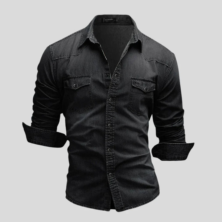Lex™ - Trendiges modernes Jeanshemd