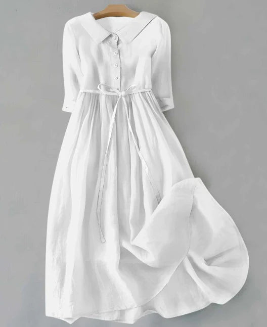 Lux™ - Elegantes Kurzarmkleid mit Schnürung an der Taille