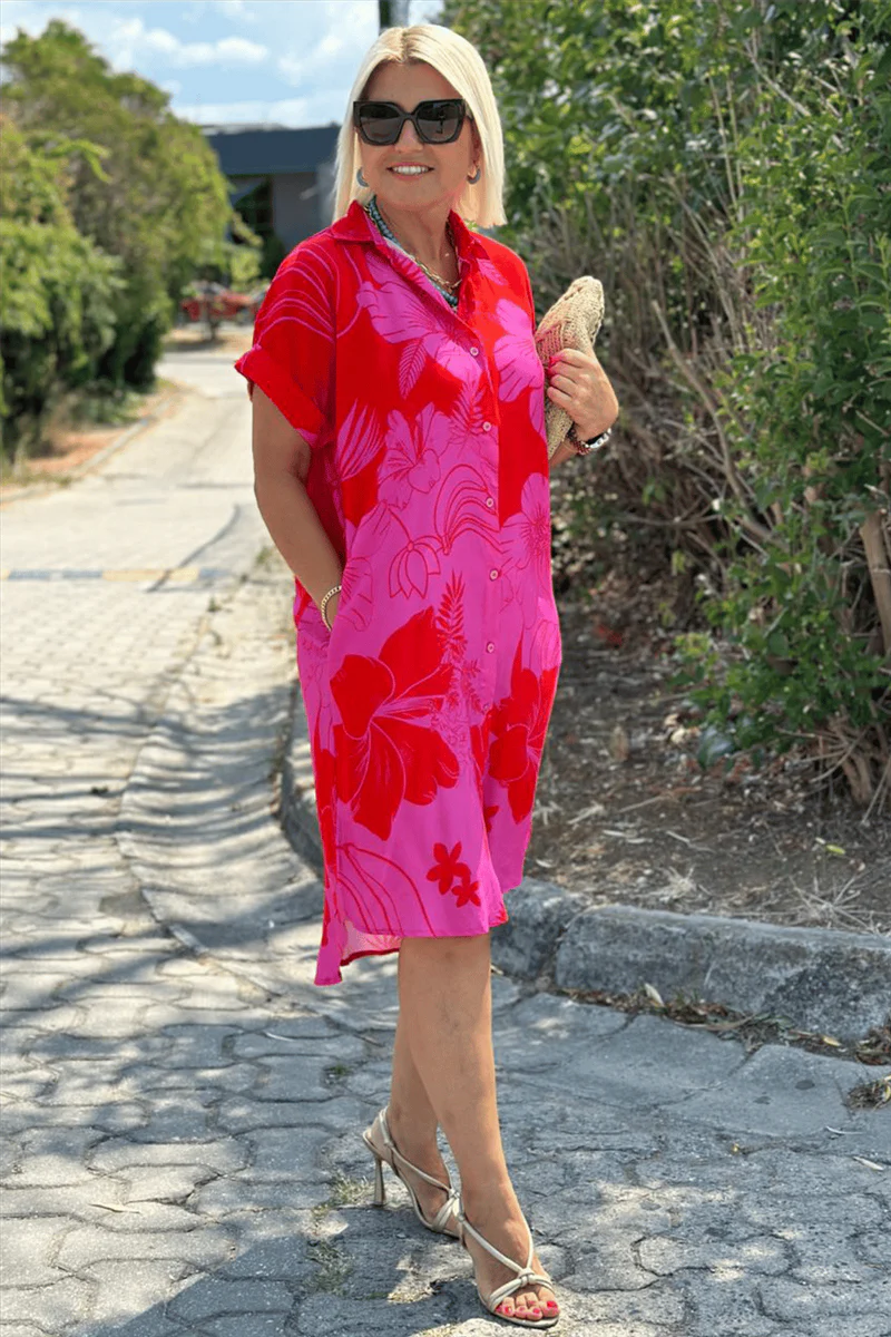 Naomi™ – Kleid mit Blumendruck