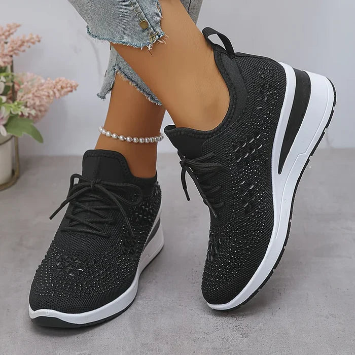 Giselle™ – Orthopädische Sneaker mit funkelnden Strasssteinen