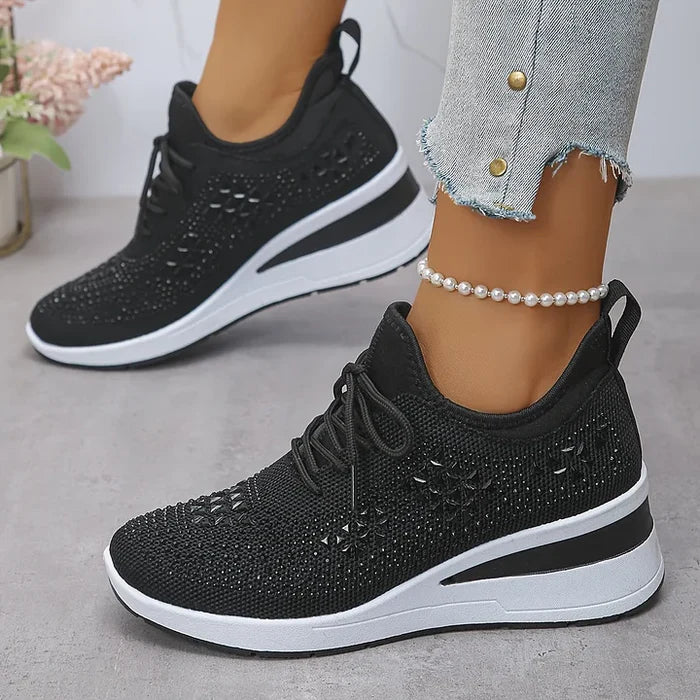 Giselle™ – Orthopädische Sneaker mit funkelnden Strasssteinen