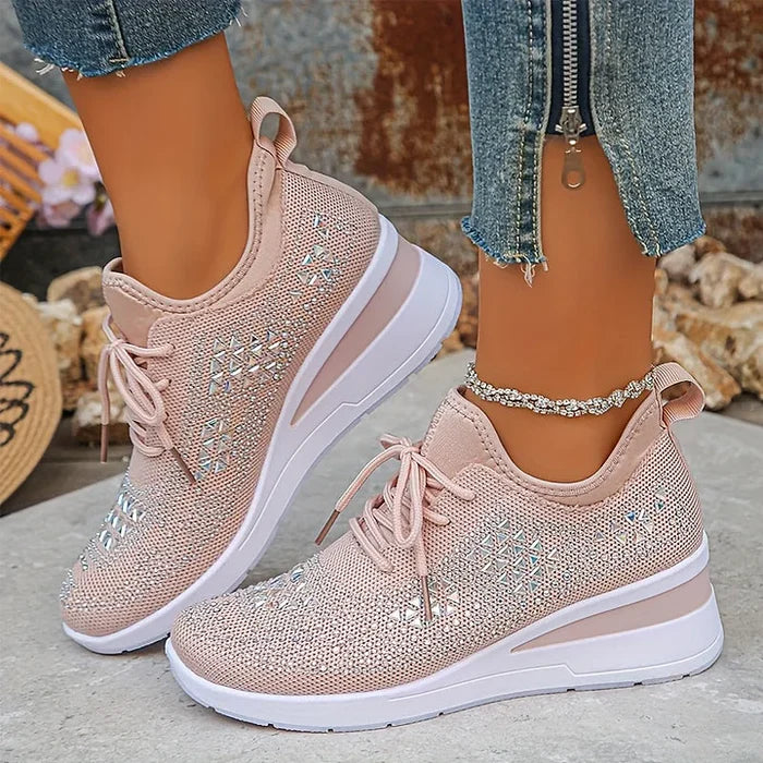 Giselle™ – Orthopädische Sneaker mit funkelnden Strasssteinen
