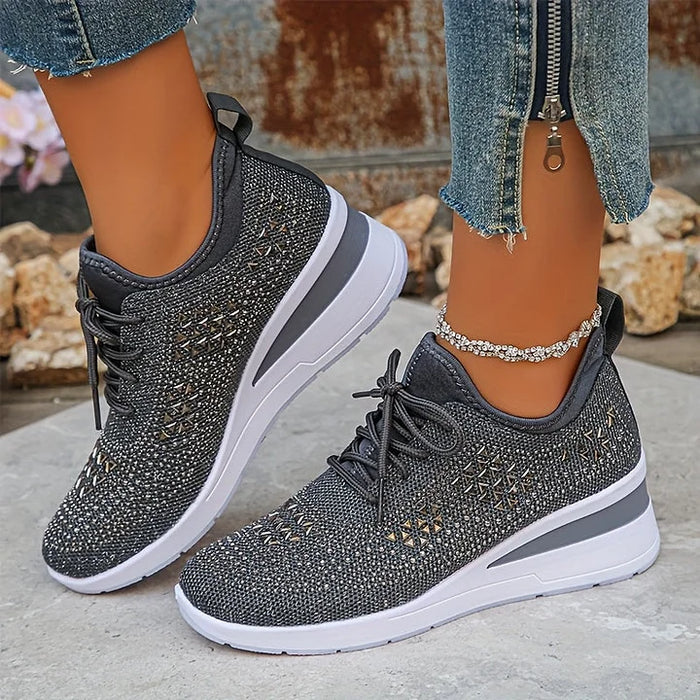 Giselle™ – Orthopädische Sneaker mit funkelnden Strasssteinen