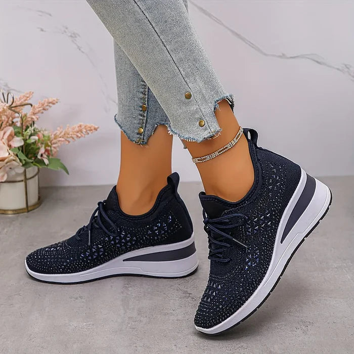 Giselle™ – Orthopädische Sneaker mit funkelnden Strasssteinen
