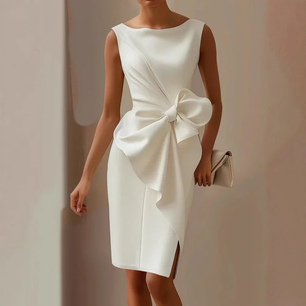 Athena™ – Stilvolles elegantes Kleid mit bezauberndem Schleifenband